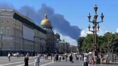 Russisch economisch forum overschaduwd door droonaanvallen op Sint-Petersburg (Picture by: ichef.bbci.co.uk)