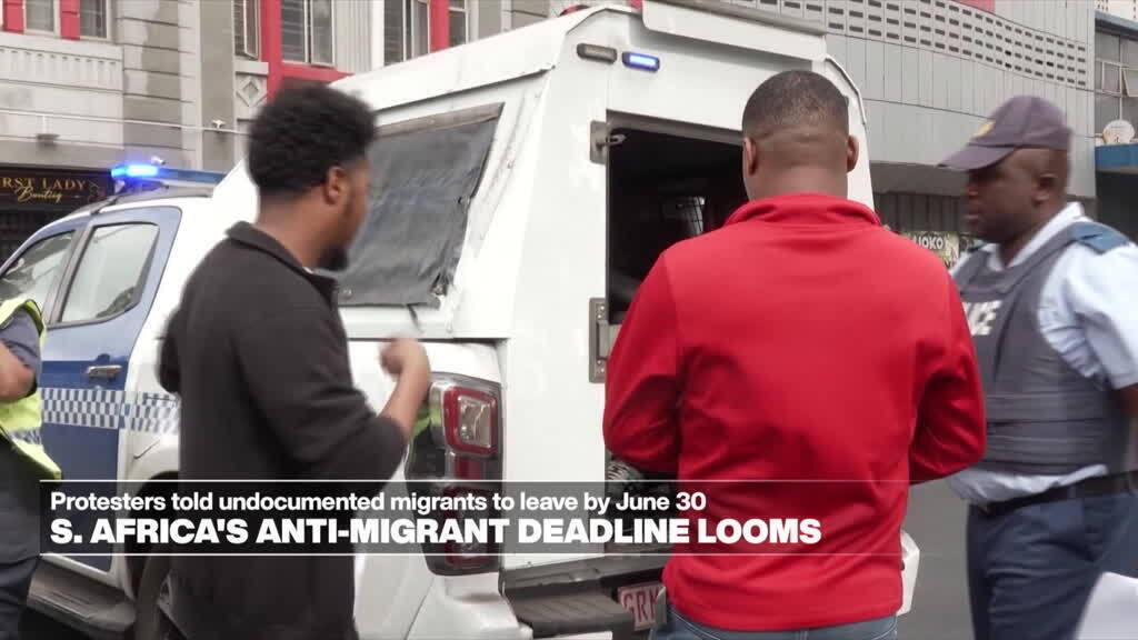 Spanning stijgt in Zuid-Afrika voor migrantendeadline van 30 juni (Picture by: s.france24.com)