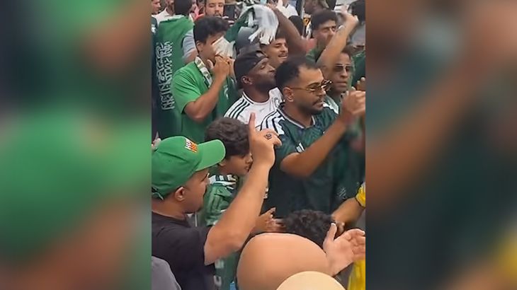 Supporters van Spanje en Saoedi-Arabië vullen straten Atlanta voor WK-duel Supporters van Spanje en Saoedi-Arabië vullen straten Atlanta voor WK-duel (Picture by: aljazeera.com)