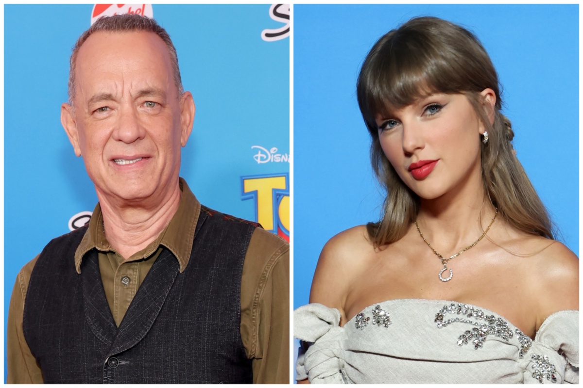 Tom Hanks wist niets van Taylor Swifts geheime num Tom Hanks wist niets van Taylor Swifts geheime nummer voor Toy Story 5 (Picture by: variety.com)