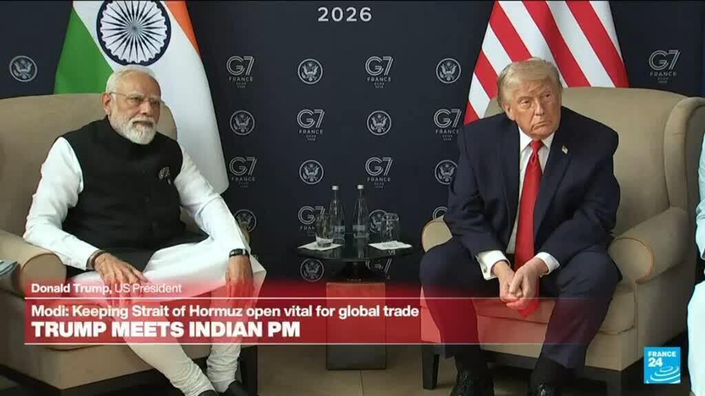 Trump ontmoet Modi en bespreekt akkoord met Iran tijdens G7-top Trump ontmoet Modi en bespreekt akkoord met Iran tijdens G7-top (Picture by: s.france24.com)