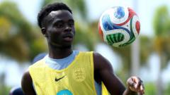 Tuchel houdt Saka nauwlettend in de gaten richting WK (Picture by: ichef.bbci.co.uk)