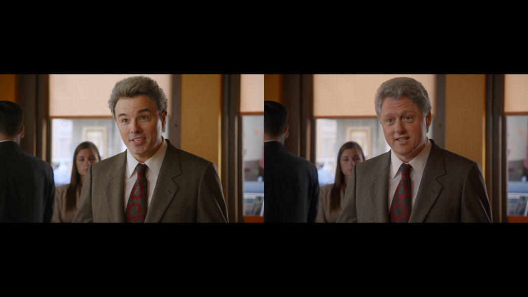 VFX-team van 'Ted' gebruikt AI om Seth MacFarlane te transformeren tot Bill Clinton (Picture by: variety.com)