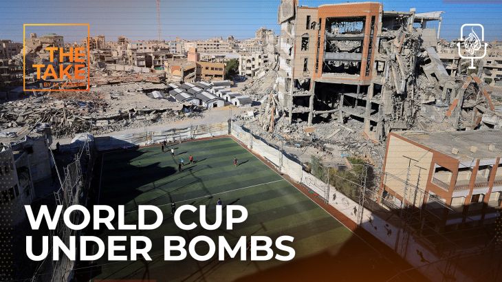 Voetbal in Gaza: spelen temidden van verwoesting terwijl het WK doorgaat Voetbal in Gaza: spelen temidden van verwoesting terwijl het WK doorgaat (Picture by: aljazeera.com)