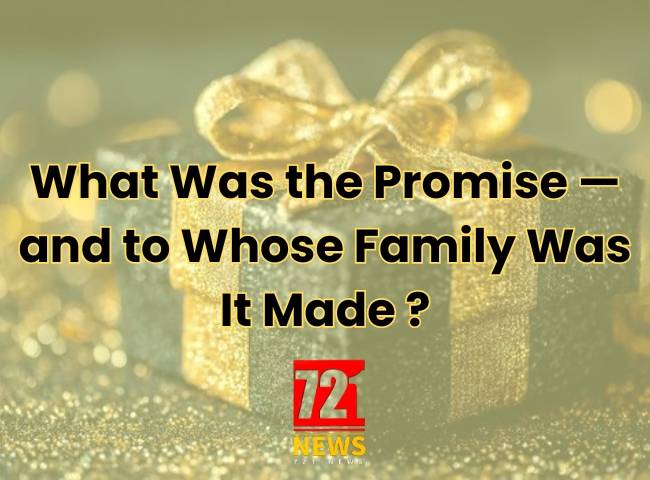Welke belofte werd er gedaan en aan wiens familie? (Picture by: 721news.com)
