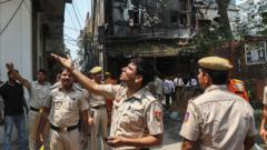 Zeker 21 doden bij brand in gebouw New Delhi, onder wie buitenlanders Zeker 21 doden bij brand in gebouw New Delhi, onder wie buitenlanders (Picture by: ichef.bbci.co.uk)