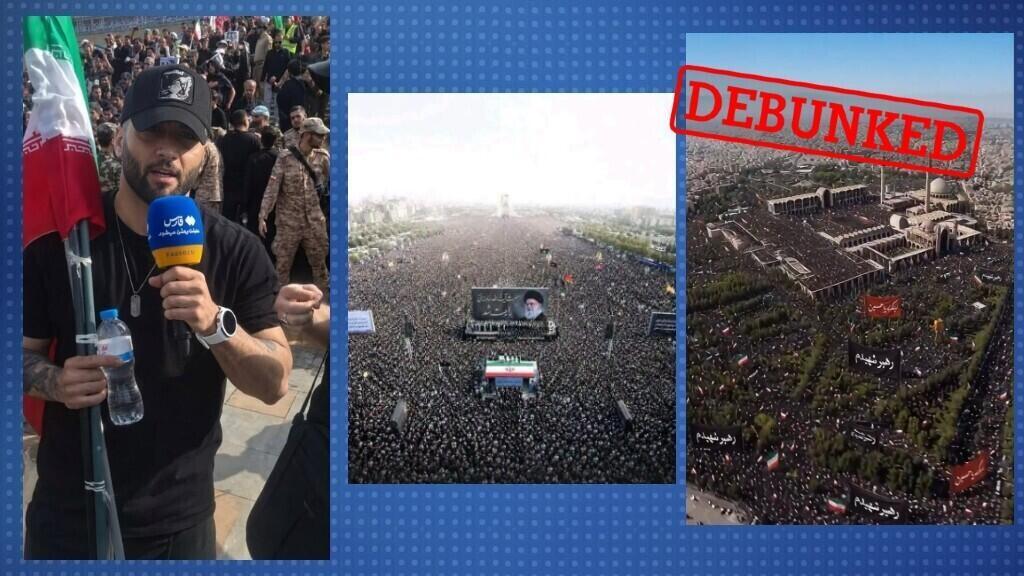 AI-beelden begrafenis Khamenei: nep of echt? AI-gegenereerde beelden van Khamenei's begrafenis verspreid door voor- én tegenstanders (Picture by: s.france24.com)