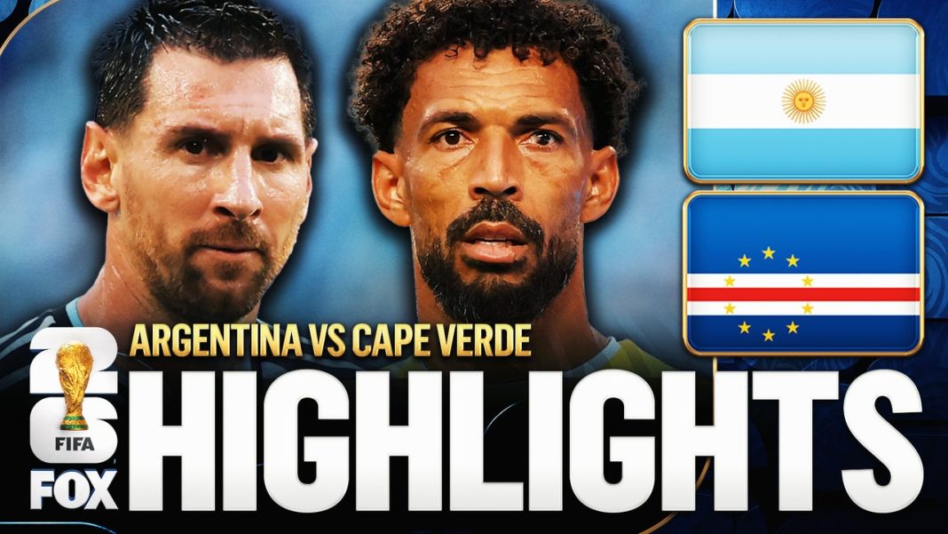 Argentinië verslaat Kaapverdië met 3-2 in achtste finale WK 2026 (Photo by: foxsports.com)