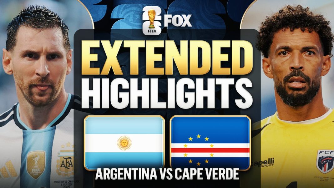 Argentinië wint van Kaapverdië in achtste finale WK 2026 ondanks moeizame wedstrijd (Photo by: foxsports.com)