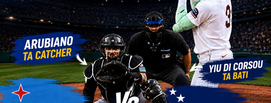 Arubaanse en Korsouwse speler in MLB-duel (Picture by: noticiacla.com)