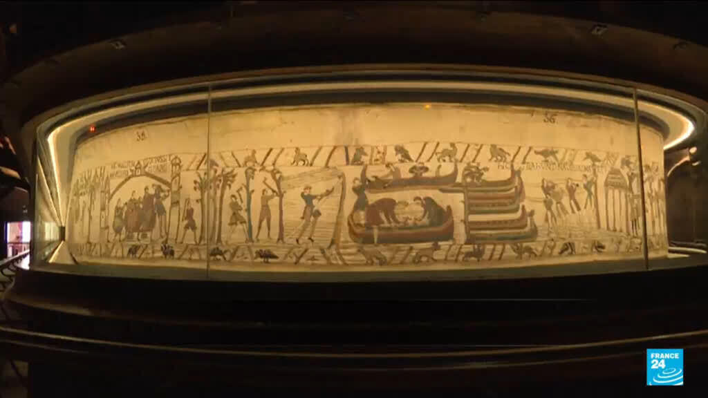 Bayeux-tapijt arriveert in het British Museum Bayeux-tapijt arriveert in het British Museum (Picture by: s.france24.com)