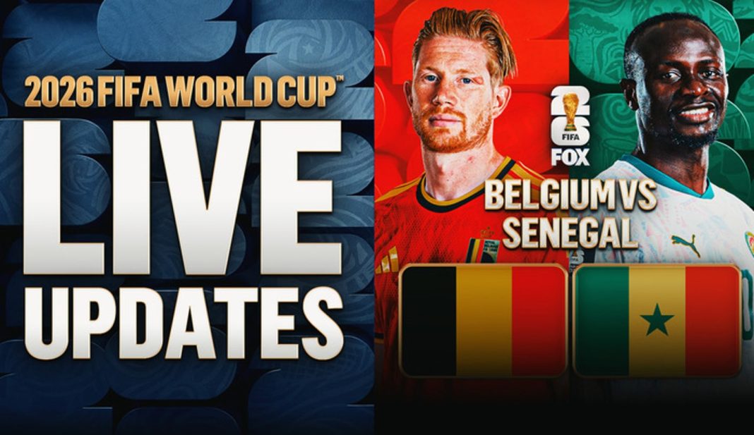 België en Senegal treffen elkaar tijdens FIFA Wereldkampioenschap voetbal (Photo by: foxsports.com)