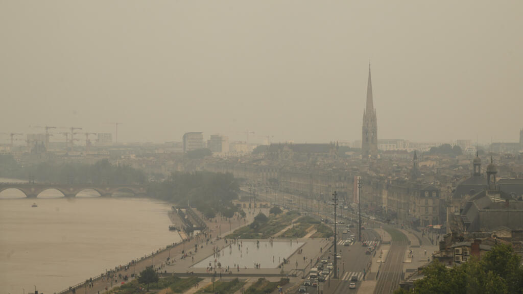 Bordeaux worstelt met ademhalingsproblemen door bosbrand (Picture by: s.france24.com)