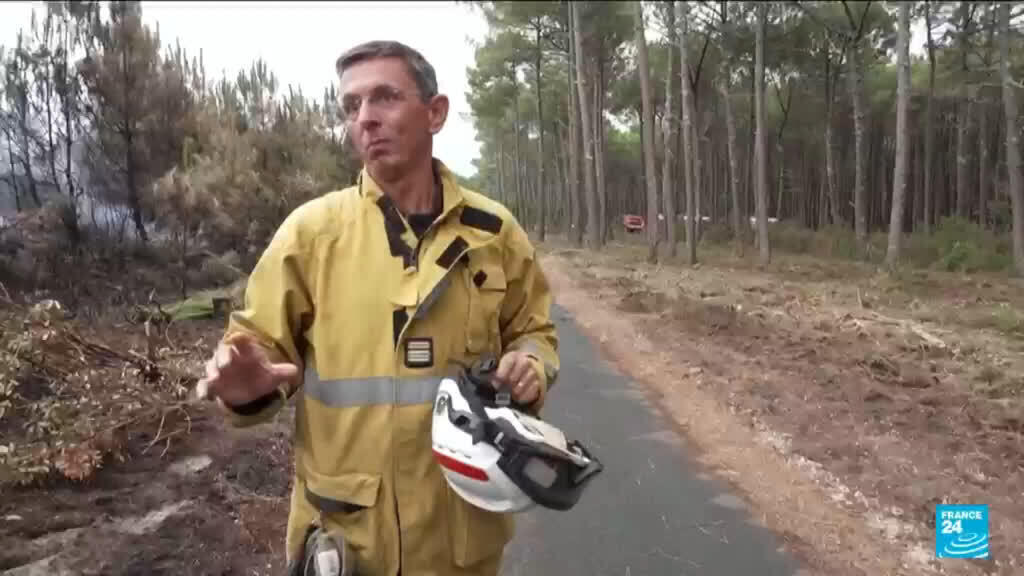 Brandgevaar blijft extreem hoog in Frankrijk ondanks verbetering (Picture by: s.france24.com)