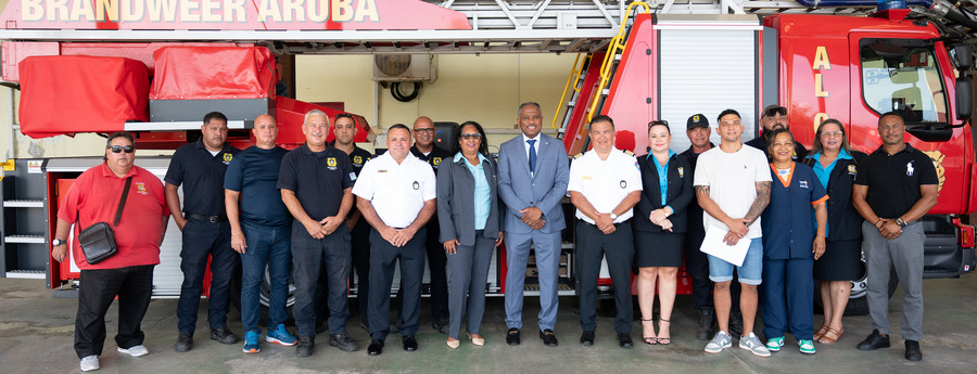 Brandweer Aruba certificeert 40 brandweerlieden voor ladderwagen (Picture by: noticiacla.com)