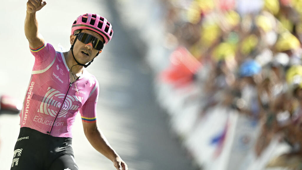 Carapaz domineert en wint Etappe 18 van de Tour de France Carapaz domineert en wint Etappe 18 van de Tour de France (Picture by: s.france24.com)