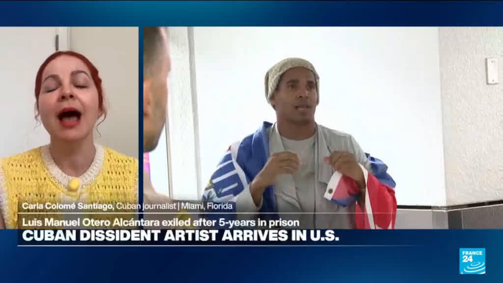 Cubaanse dissident arriveert in VS na vijf jaar gevangenschap Cubaanse dissident arriveert in VS na vijf jaar gevangenschap (Picture by: s.france24.com)