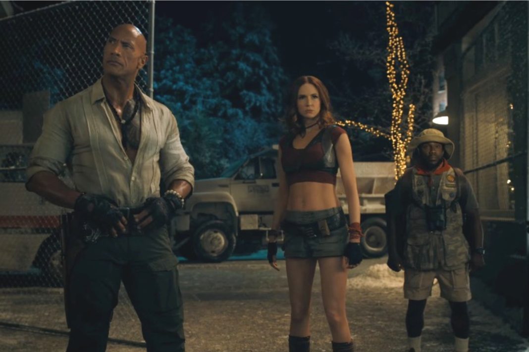 Dwayne Johnson, Kevin Hart en Jack Black keren terug in 'Jumanji: Open World' (Picture by: variety.com)