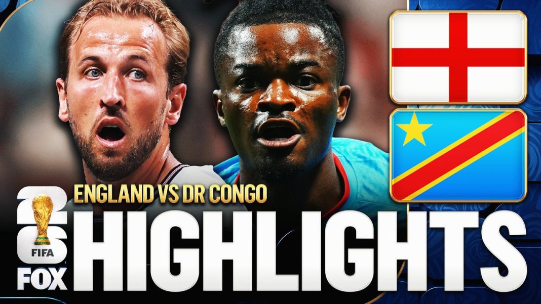Engeland wint met 2-1 van DR Congo in achtste finale WK 2026 (Photo by: foxsports.com)