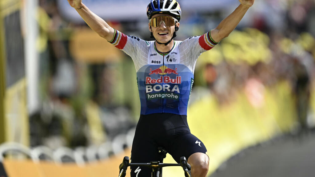 Evenepoel wint 15e etappe van de Tour de France na Pogacars overwinning Evenepoel wint 15e etappe van de Tour de France na Pogacars overwinning (Picture by: s.france24.com)