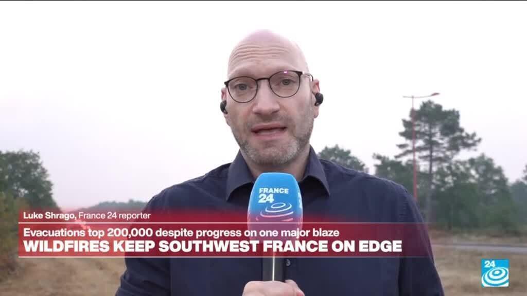 Extreem gevaarlijke bosbranden bedreigen zuidwest Frankrijk: Meer dan 200.000 mensen evakueerd (Picture by: s.france24.com)