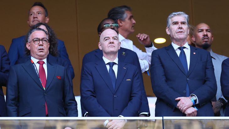 FIFA-president Infantino reageert opvallend op uitschakeling Nederland door Marokko FIFA-president Infantino reageert opvallend op uitschakeling Nederland door Marokko (Picture by: aljazeera.com)