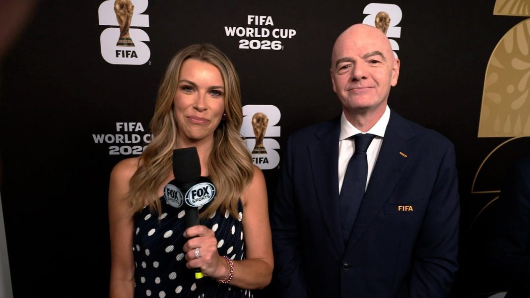 FIFA-voorzitter Infantino bespreekt hydratatiepauzes en overige maatregelen voor WK 2026 (Photo by: foxsports.com)