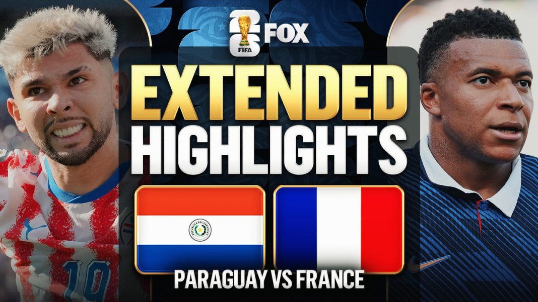 Frankrijk wint met 1-0 van Paraguay in achtste finale WK 2026 (Photo by: foxsports.com)