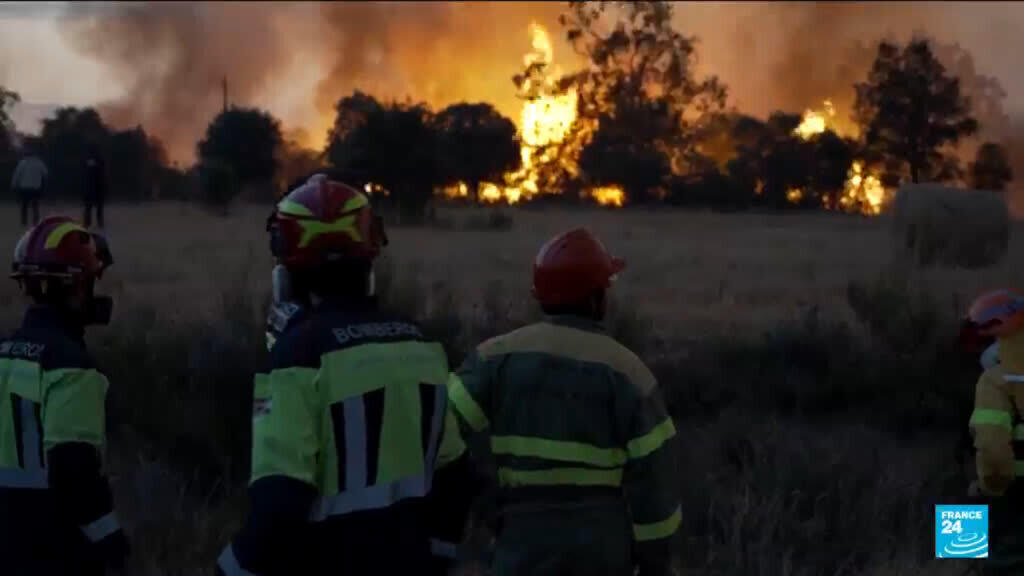 Griekse brandweer vecht door voor tweede dag tegen dodelijke bosbranden op Kreta (Picture by: s.france24.com)
