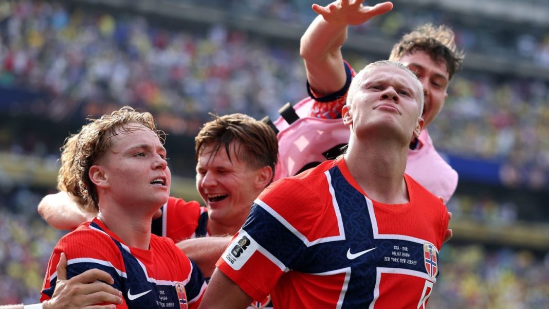 Haaland domineert WK 2026 met zeven doelpunten; Bellingham eerste sinds Maradona (Photo by: espncdn.com)