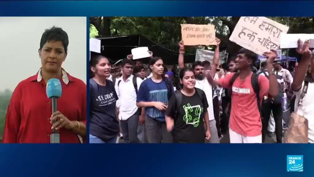 Indiaanse studentenbeweging stemt toe tot onderhandelingen, maar protesten blijven Indiaanse studentenbeweging stemt toe tot onderhandelingen, maar protesten blijven (Picture by: s.france24.com)