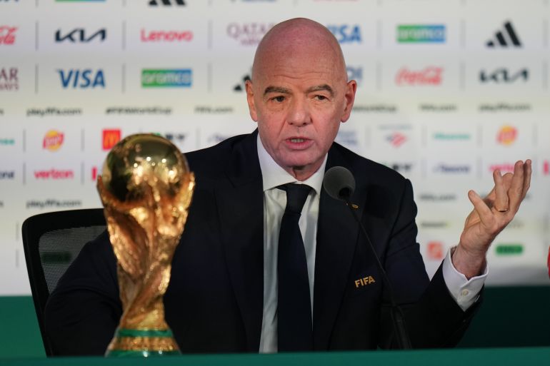Infantino stelt deadline voor investeringsaanbod in WK-plan (Picture by: aljazeera.com)