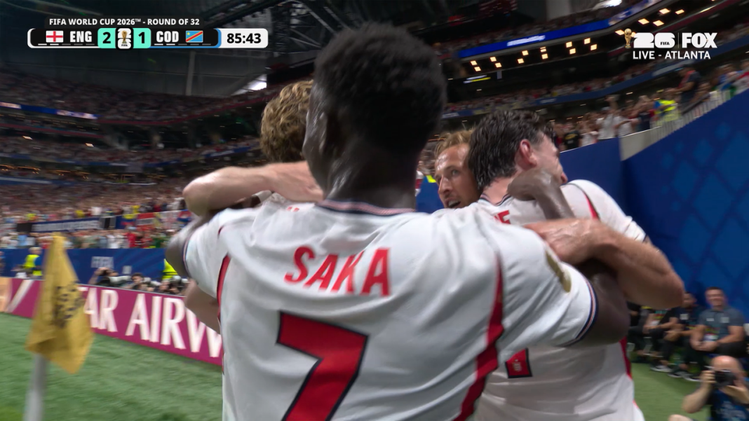 Kane brengt Engeland op voorsprong in WK 2026-kwalificatieduel tegen DR Congo (Photo by: foxsports.com)