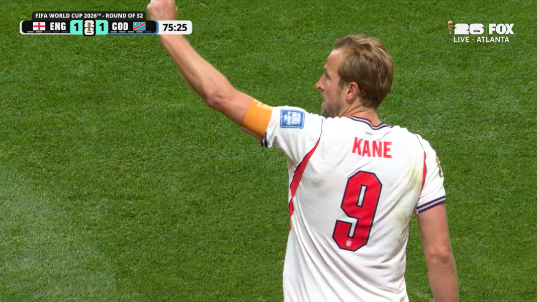 Kane redt gelijkspel voor Engeland tegen DR Congo in WK 2026-kwalificatie (Photo by: foxsports.com)