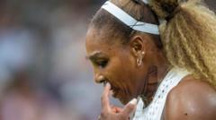 Knieblessure zet deelname Serena Williams aan Wimbledon-dubbelspel op het spel (Picture by: ichef.bbci.co.uk)