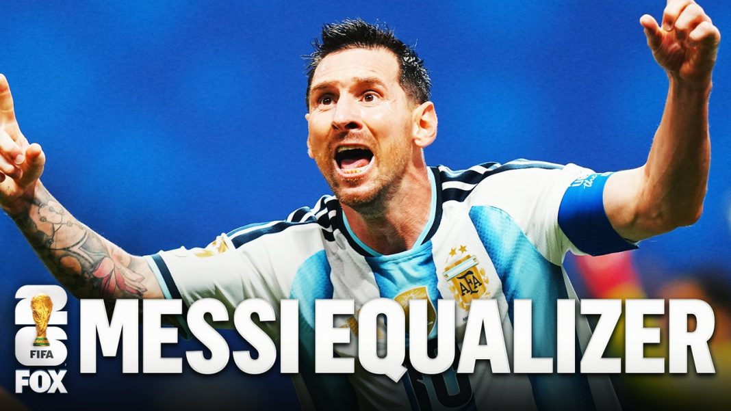 Messi scoort gelijkmaker voor Argentinië tegen Egypte in WK-kwalificatie (Photo by: foxsports.com)