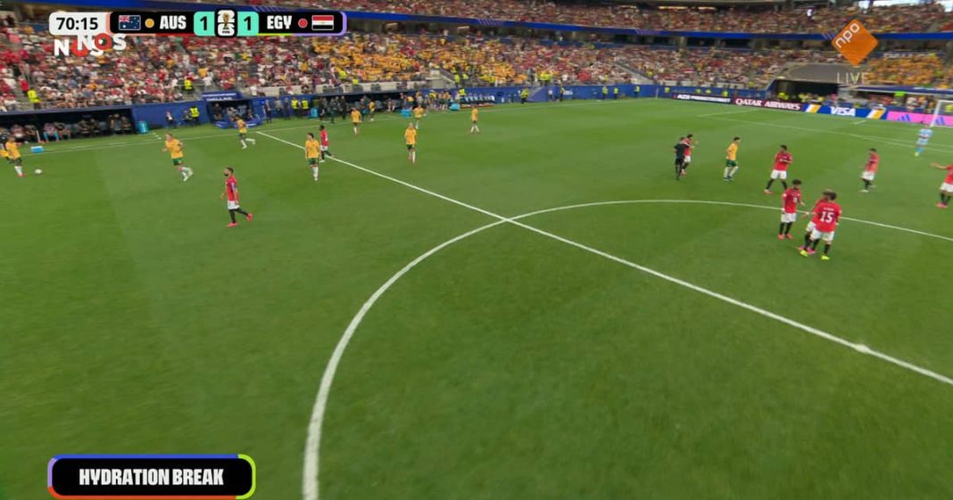 NOS zendt tweede helft van WK 2026-wedstrijd Australië - Egypte uit op NPO (Photo by: npo.nl)