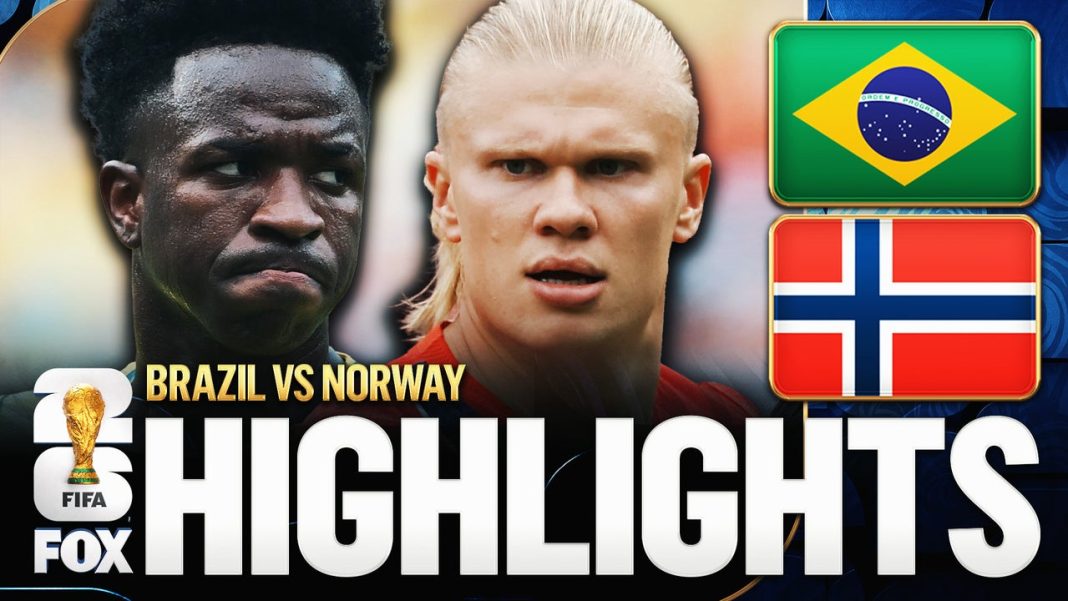 Noorwegen elimineert Brazilië in achtste finale WK 2026 mede dankzij Haaland (Photo by: foxsports.com)