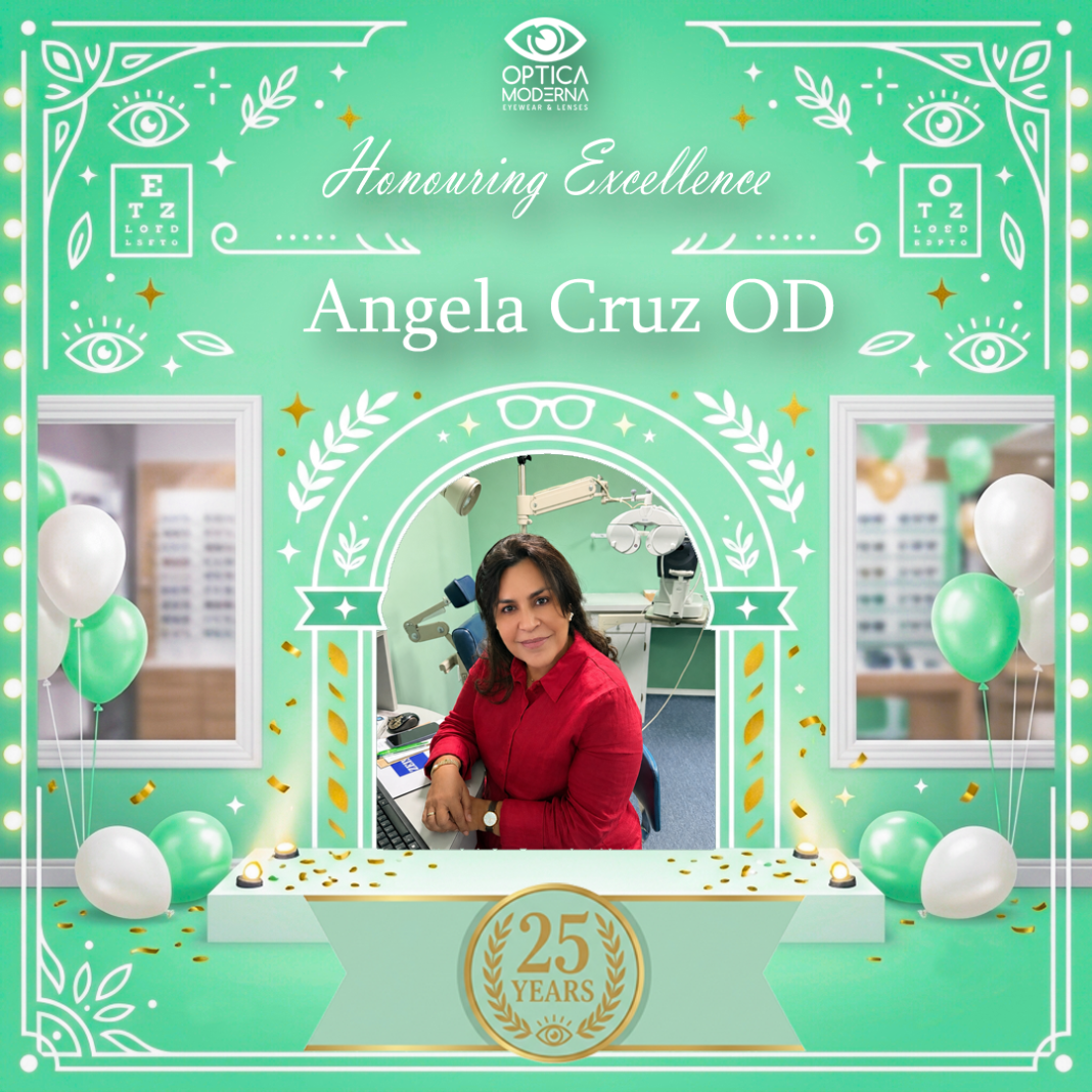 Optica Moderna N.V. viert 25-jarig jubileum van Angela Maria Cruz Beaine (Picture by: solodipueblo.com)