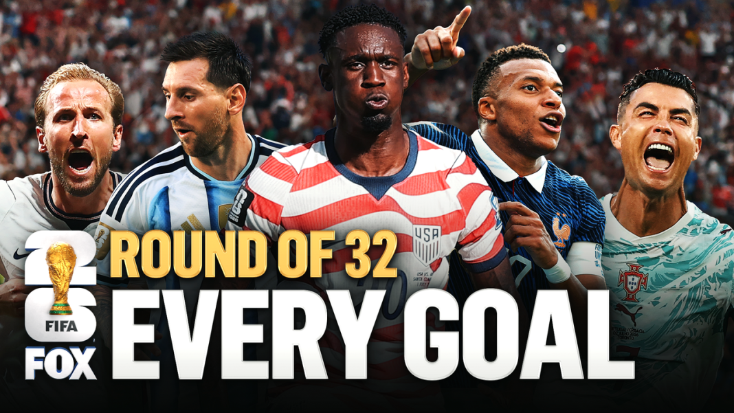 Overzicht doelpunten uit de ronde van 32 op het FIFA Wereldkampioenschap 2026 (Photo by: foxsports.com)
