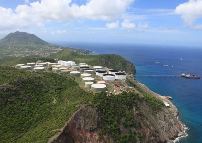 Overzicht van incident bij GTI Terminal op Sint Eustatius (Picture by: 721news.com)
