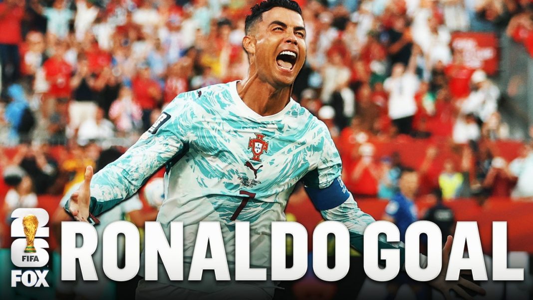 Ronaldo scoort eerste WK-knockoutronde goal voor Portugal in duel met Kroatië (Photo by: foxsports.com)