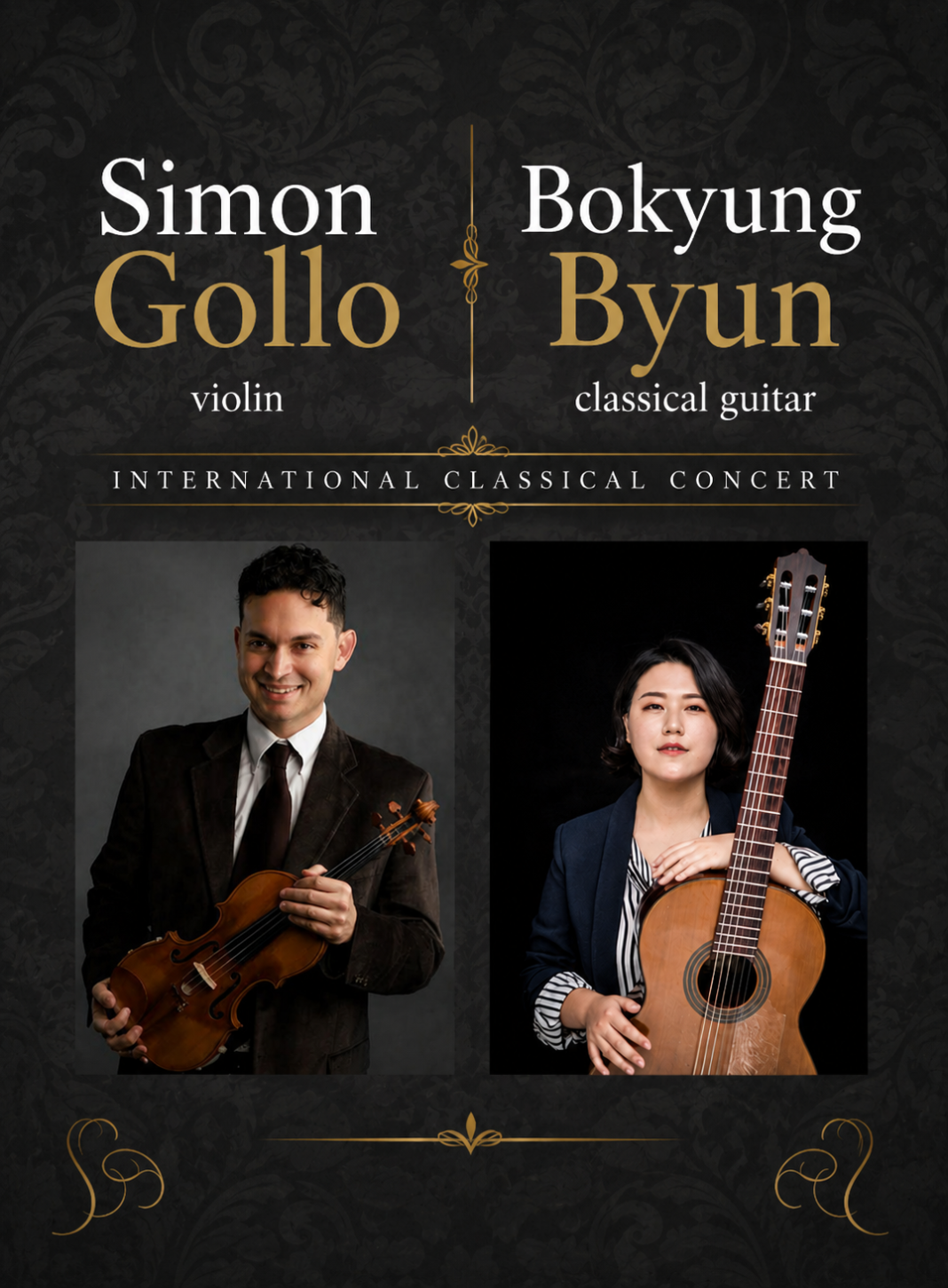 Simon Gollo en Bokyung Byun treden op in Paseo Herencia Ballroom (Picture by: solodipueblo.com)