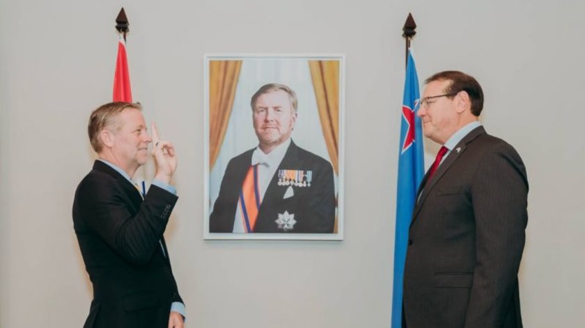 Thomas Domhoff aangetreden als president Centrale Bank Aruba (Picture by: pubble.cloud)
