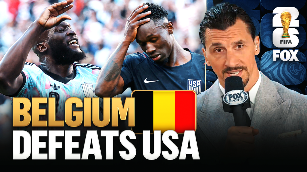 Verenigde Staten uitgeschakeld op WK 2026 na 1-4 verlies tegen België in achtste finale (Photo by: foxsports.com)