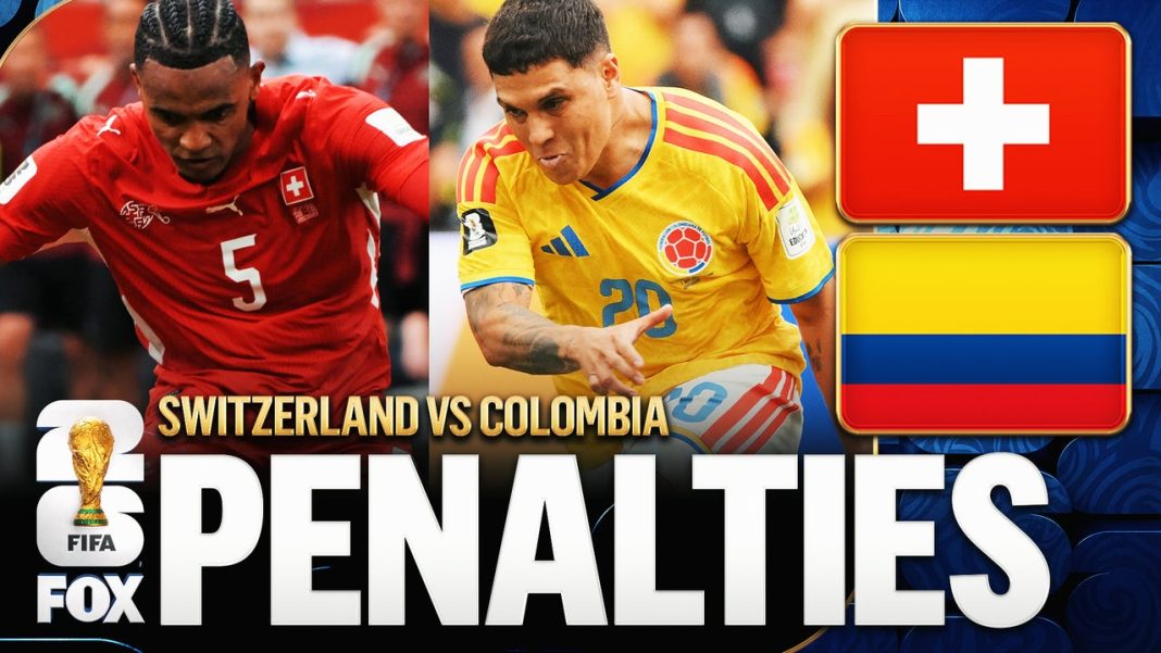 Zwitserland en Colombia beslechten achtste finale WK 2026 via strafschoppen (Photo by: foxsports.com)