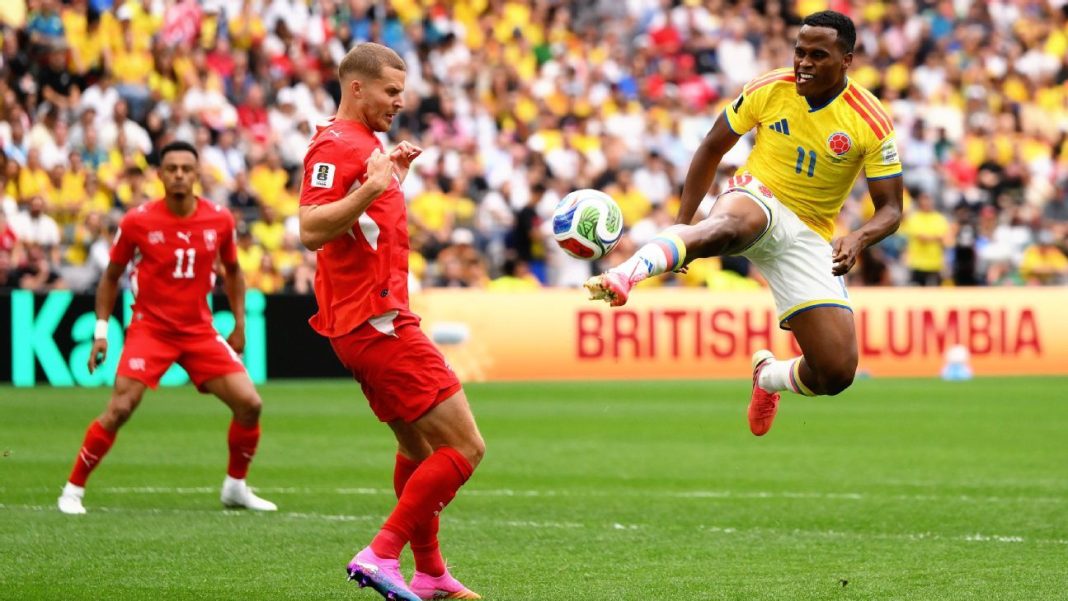 Zwitserland en Colombia treffen elkaar in achtste finale WK 2026 (Photo by: espncdn.com)