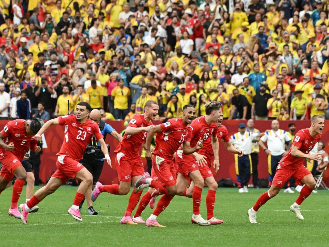 Zwitserland plaatst zich via strafschoppen ten koste van Colombia voor WK 2026 (Photo by: aljazeera.com)
