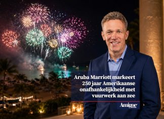Aruba Marriott markeert 250 jaar Amerikaanse onafhankelijkheid met vuurwerk aan zee