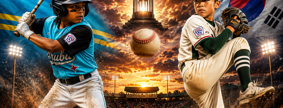 Aruba neemt het op tegen Zuid-Korea in Little League World Series Aruba neemt het op tegen Zuid-Korea in Little League World Series (Picture by: noticiacla.com)
